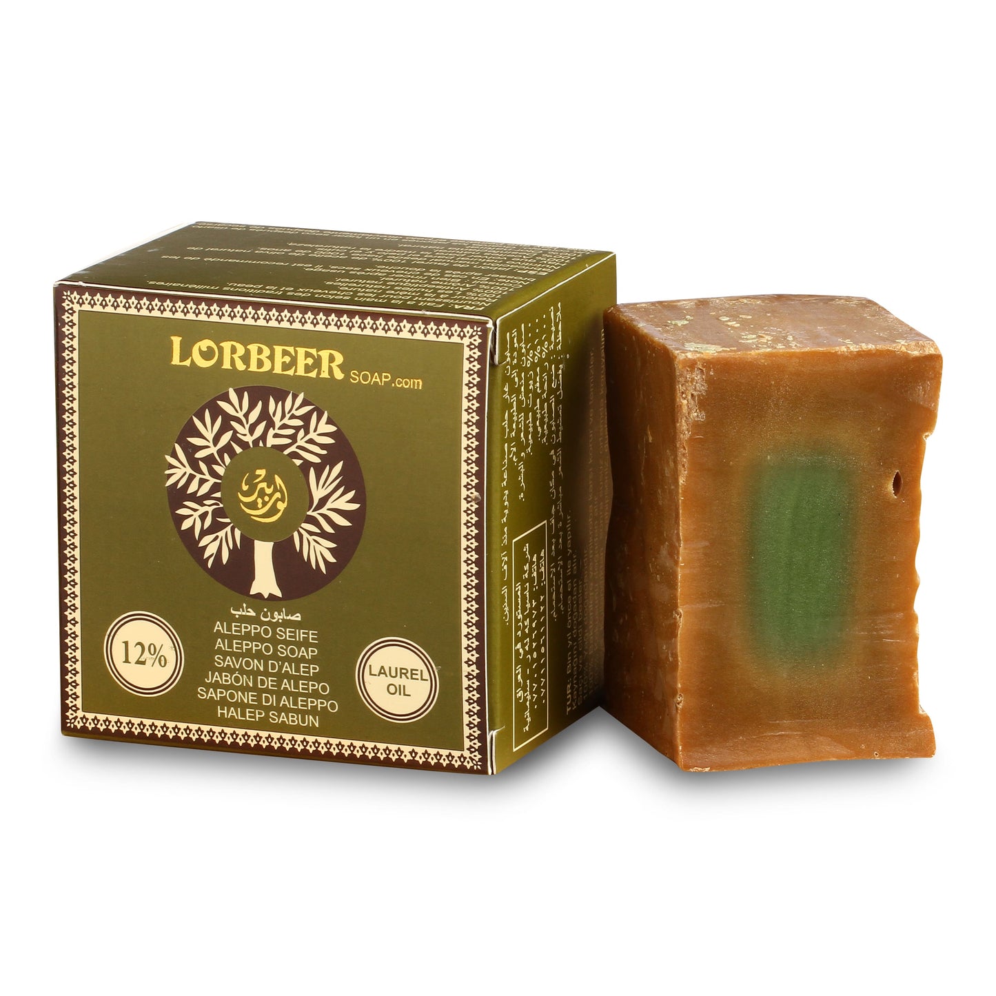 LORBEER Aleppo Seife mit 12% Lorbeeröl & 88% Olivenöl