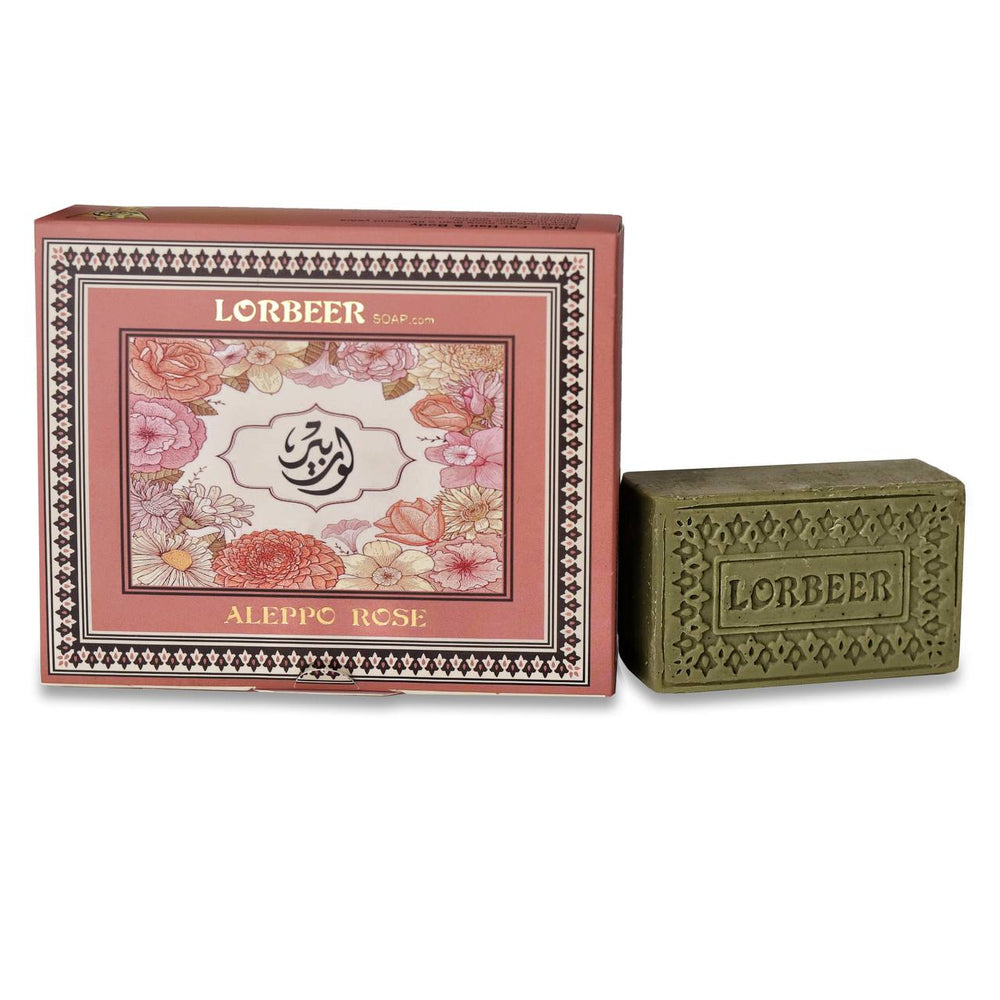 LORBEER Aleppo Rose Aleppo Seife – 100% Olivenölseife mit Rosenduft